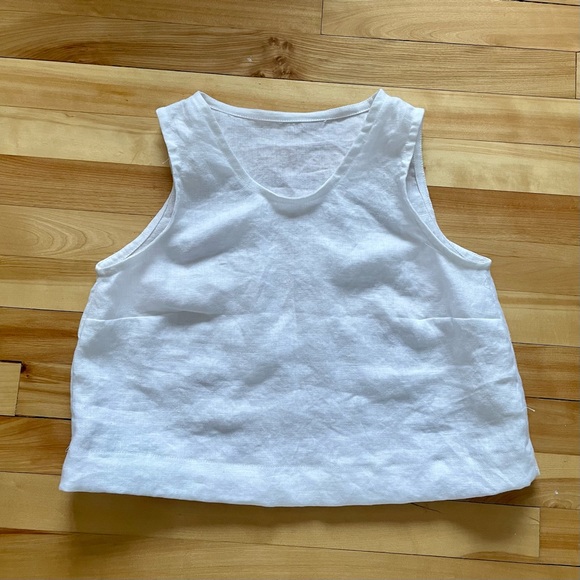 Handmade | White linen tank - Picture 1 of 1